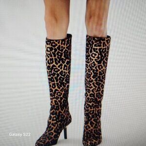 Michael Kors Katerina Calf Hair Women's Knee-High Boots 5M. NIB